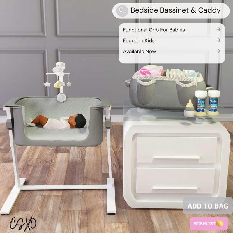 Updated Bedside Bassinet & Caddy 🍼