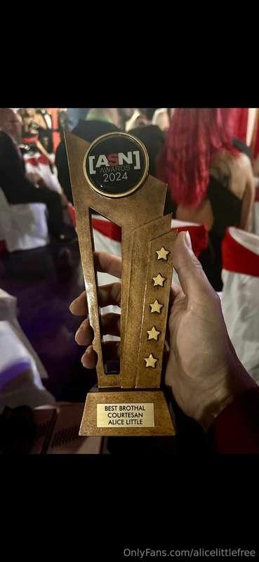 I won two ASN Awards! Best Erotic Writer and Best Brothel Co..