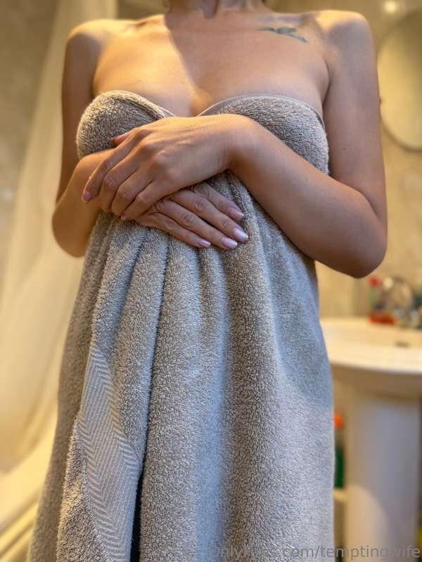 Just got myself nice and clean, just for you… 🤭