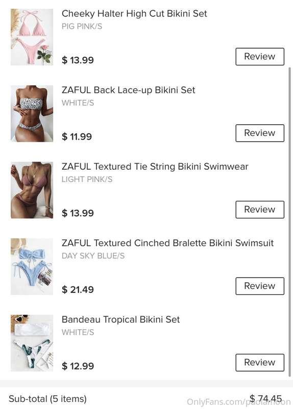 I just got all these swimsuits and I want to show you how th..