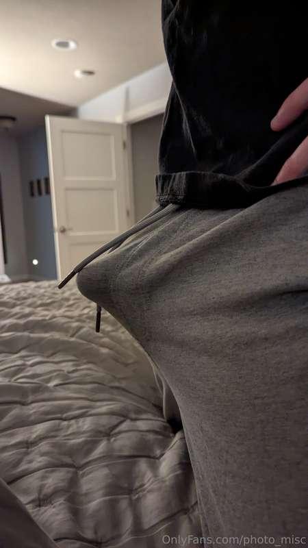 Gave his taint a tickle and his booty a smack. Here's my rew..