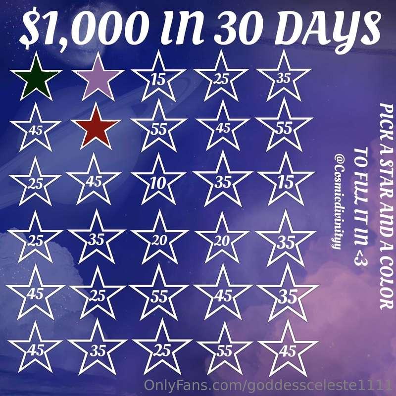 Let's continue this!   Choose a star, send the amount inside..