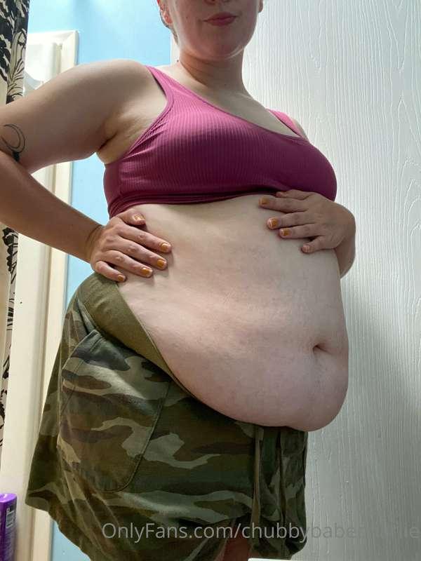 I woke up this morning and felt absolutely huge…so of course..