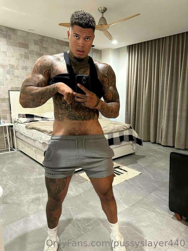 Cum take these pants the rest of the way off and let Daddy d..