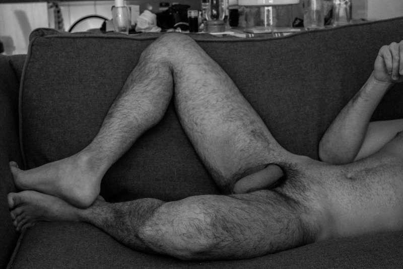 Relaxing on the sofa! 🍆