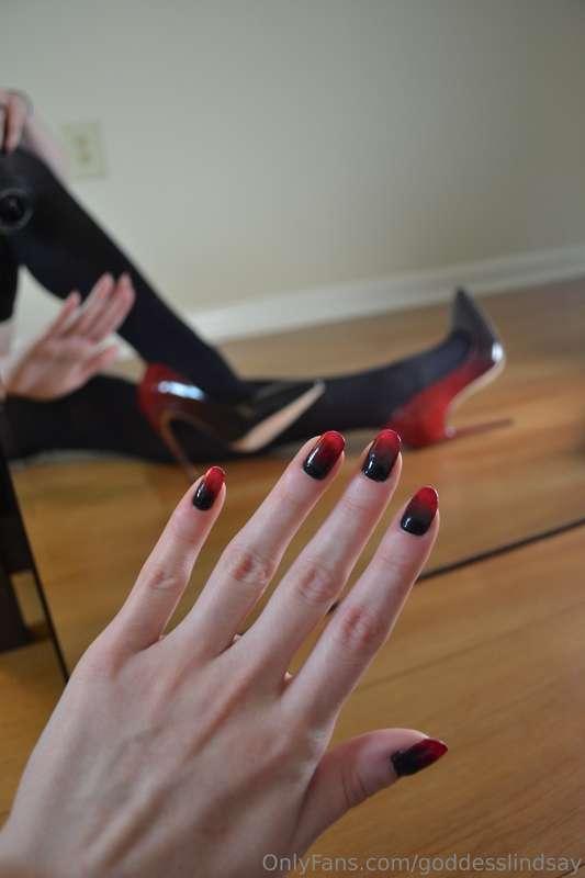 I tried matching my nails to my stilettos.. what do you thin..