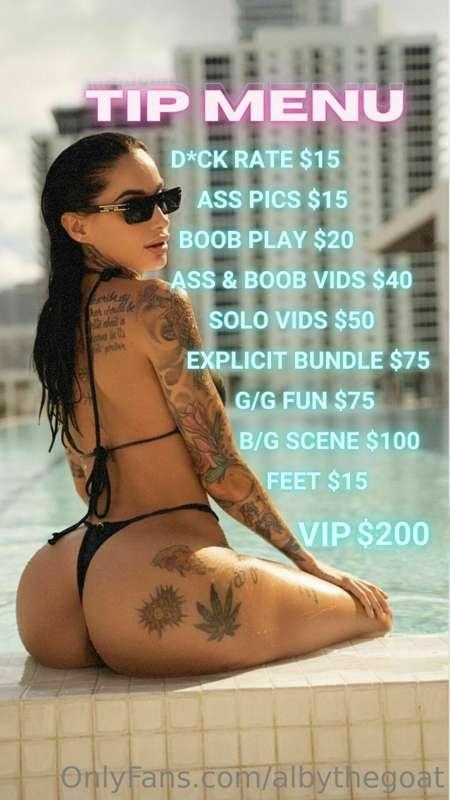 Introducing my new TIP MENU 😇
I want you in charge and telli..