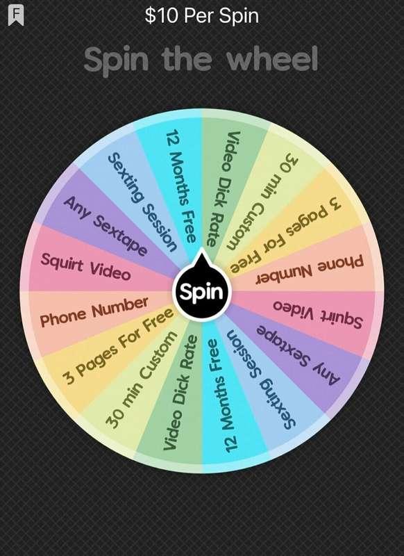 💕😈 OLIVIAS WHEEL ✨🔞 check out all my prizes on my brand new ..