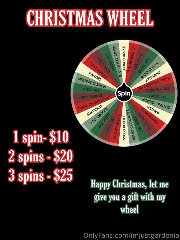 ### 🎡 TRY YOUR LUCK AND SPIN THE WHEEL WITH ME 🎡

## Don't m..