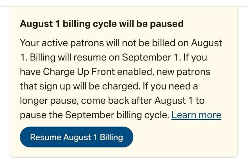 Augst pledge paused 