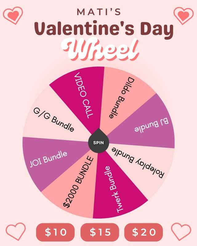 ❤️ Mati's Lucky Wheel - Valentine's Day Special 💋Don't you w..