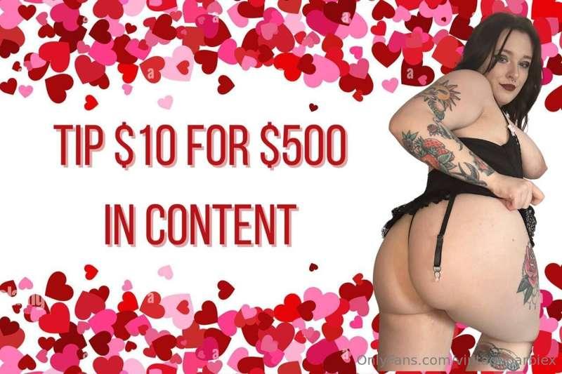 MEGA CONTENT BUNDLE, but only for the first fan to tip~