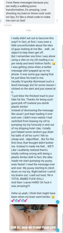 The moment my brain went bimbo. 😌💕💦💦