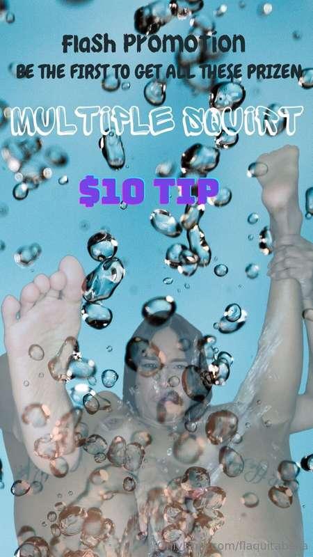 💦 flash promotion 💦💦 The first fan to tip $10 will receive:m..