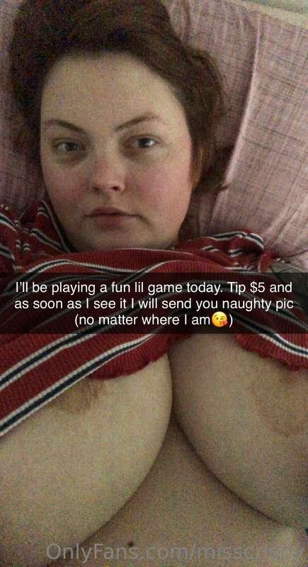 I’ll be playing a fun game today. Tip $5 and as soon as I se..