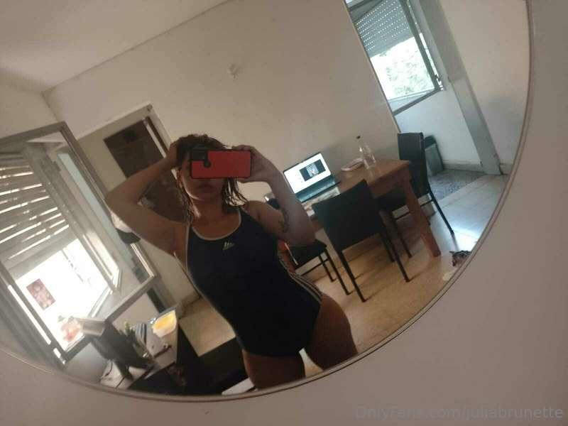 returning from the pool