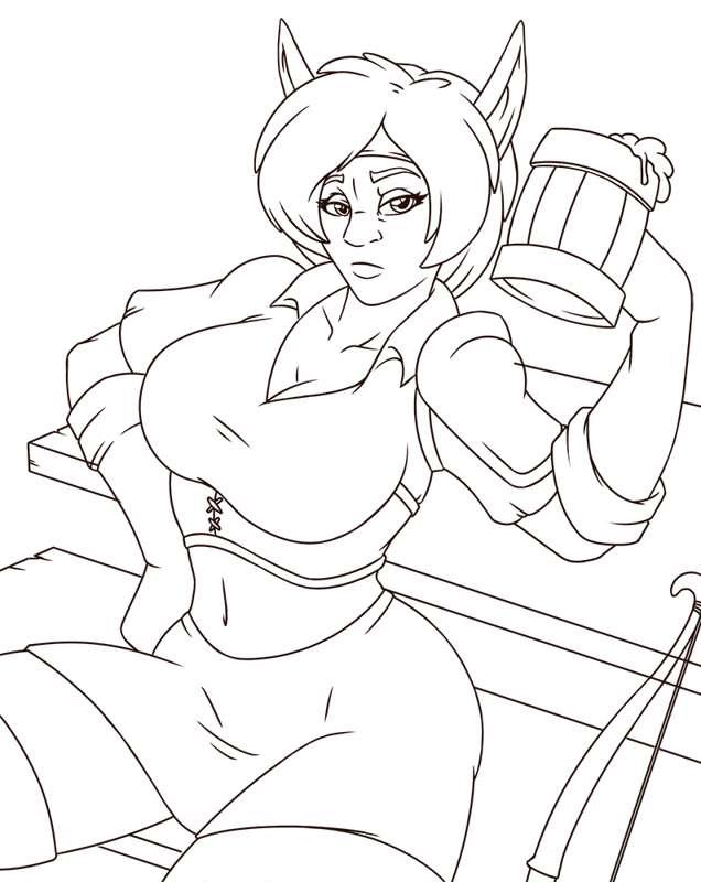 Ealin 2.0 - lineart