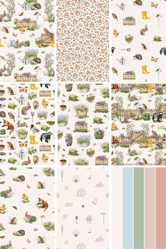 GARDEN WONDERS COLLECTION | 8 wallpaper prints