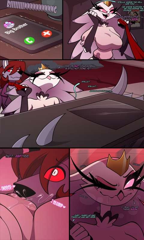 comic commission stella x wolf oc