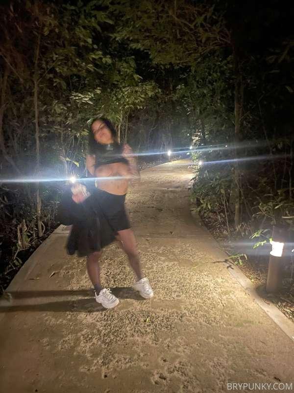 Oh it's a ghost? 
Naaah just me shining in the woods haha xD