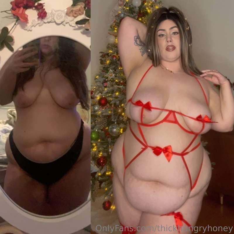 Getting fatter only makes me hotter 🎄❤️
