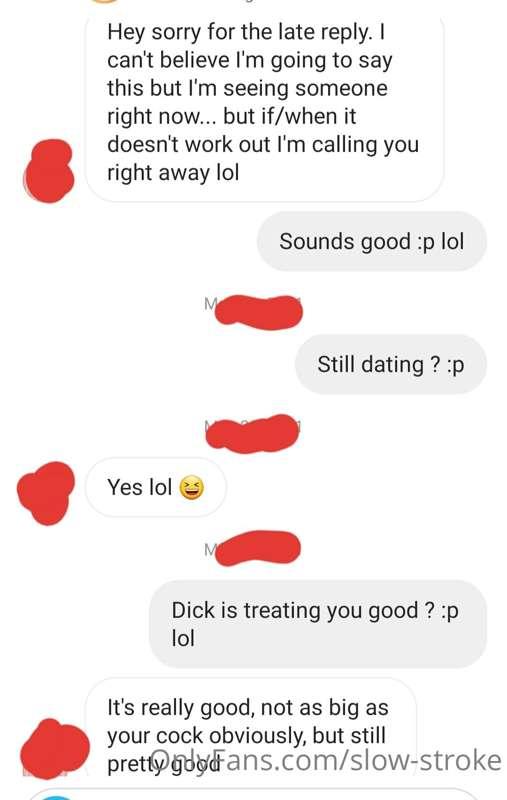 Another text message. Her and I will be making some content ..