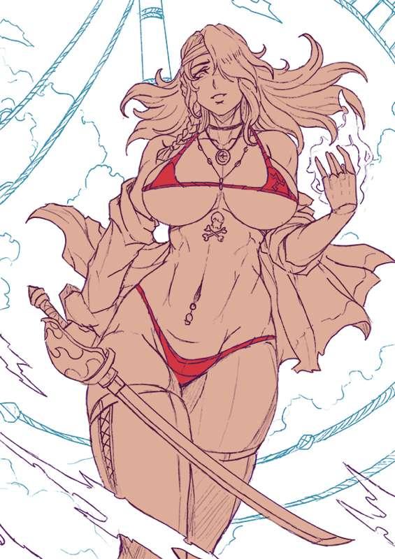 Monthly Rewards : Black Chalotte [Sketch /SFW]
