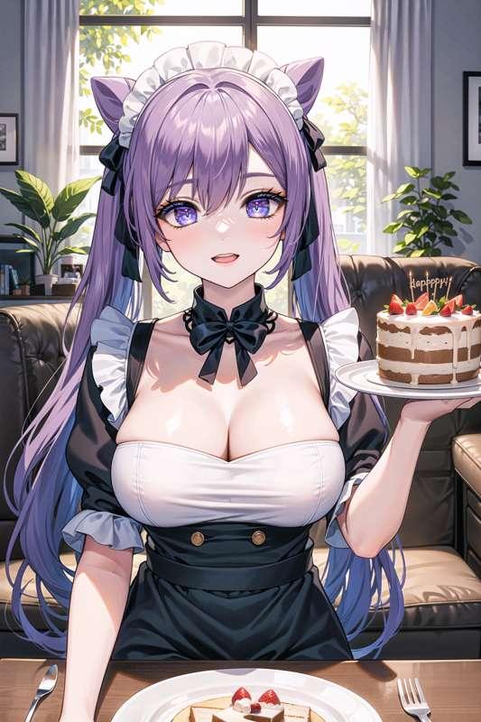 [4K] Maid Keqing Genshin Impact [ SFW ] 