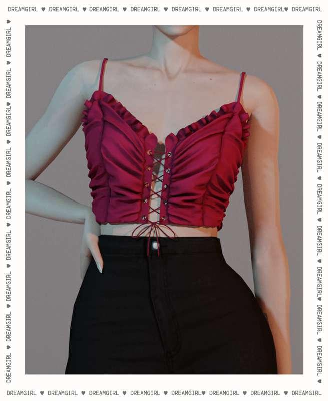 LACE UP CAMI TOP 