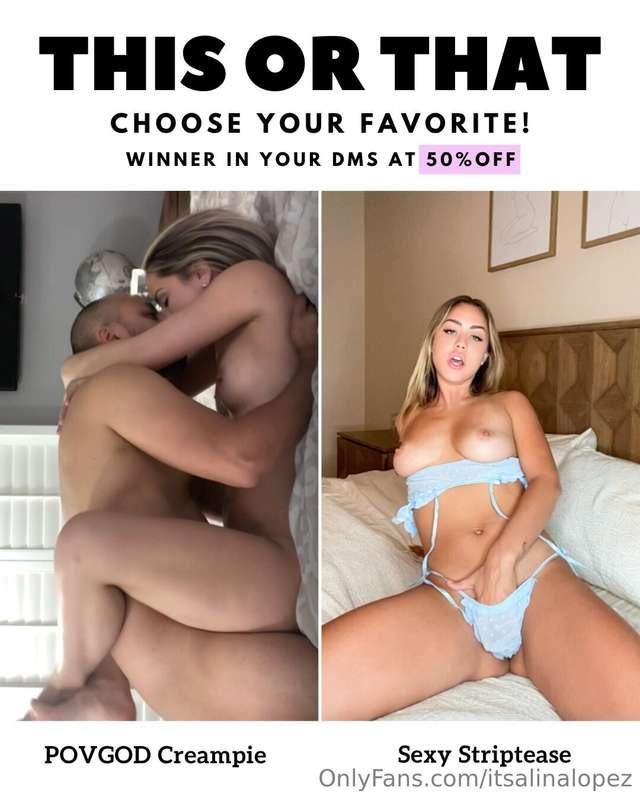 🔥 50% OFF IN YOUR DMS TOMORROW"This or That" Week continues!..