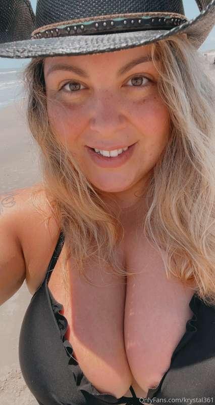 I went to the beach with some friends today and got a little..