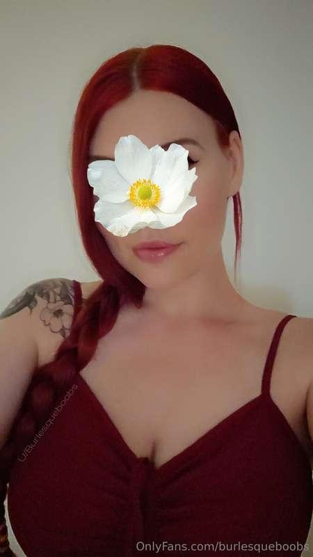When your hair matches your dress.