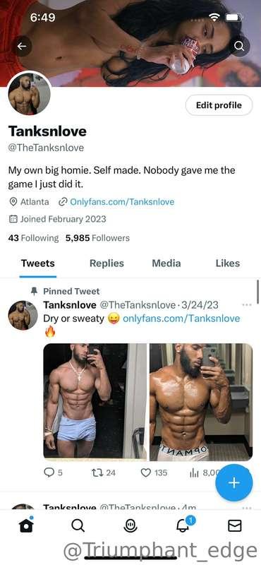 My new twitter is @TheTanksnlove 🌹