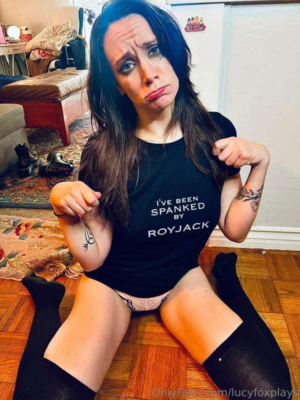 New t shirt for me and a truly pathetic kitty cat for you, b..
