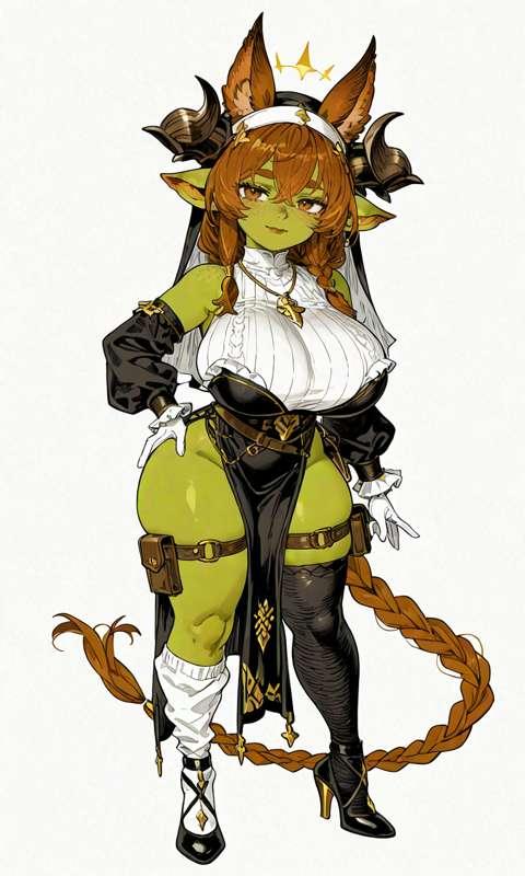 Princess Goblin Eartha cosplaying as Galleon 