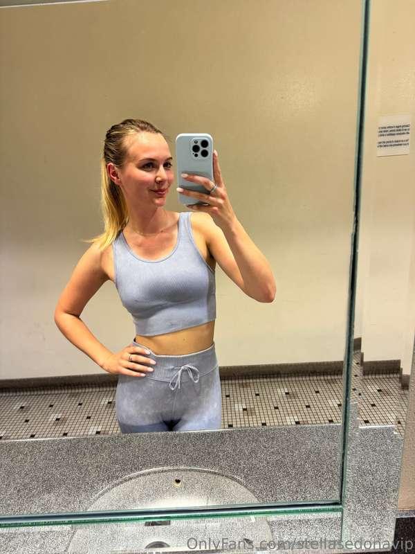 Sweaty after the gym 🥵