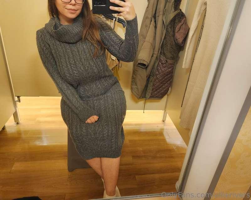 Out and about today! Photo dump of some clothes I tried on a..