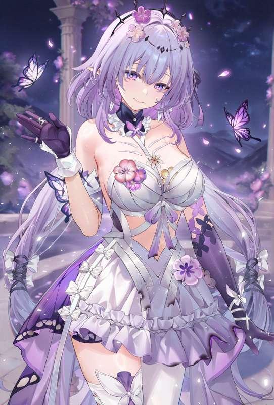【High Resolution Images 】 Castorice💜swimsuit  キャストリス💜水着