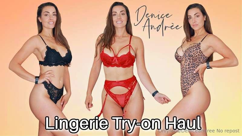 Hot lingerie Pre view!! The full try on part without edit an..