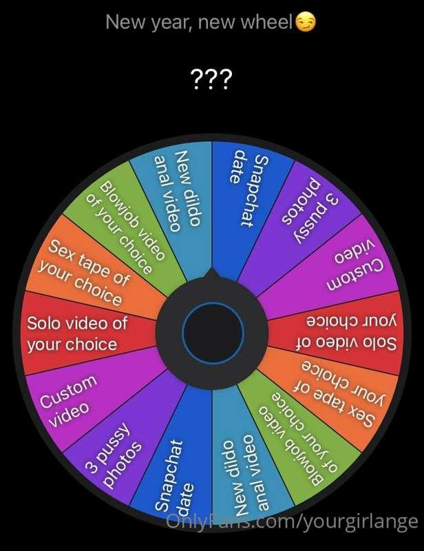 2022 WHEEL🎉
Tip just $10 for a spin on my new wheel and the ..