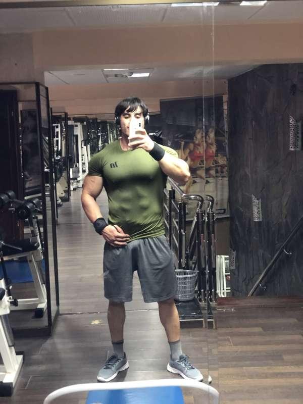 some flexing after my cardio training!