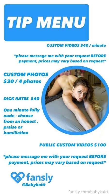Now offering customs &amp; dick rates 🤍💙
