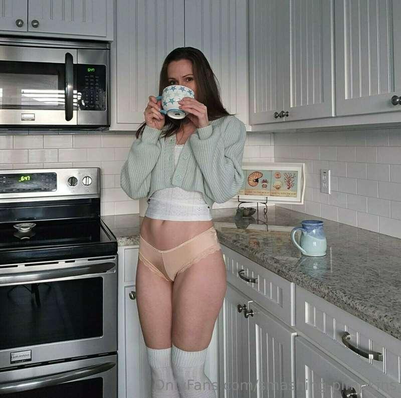 Sweater weather with my morning coffee 🥶