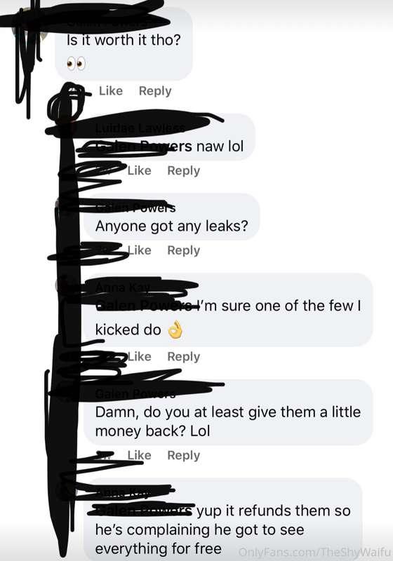 So this happens a while ago with someone I kicked from my OF..