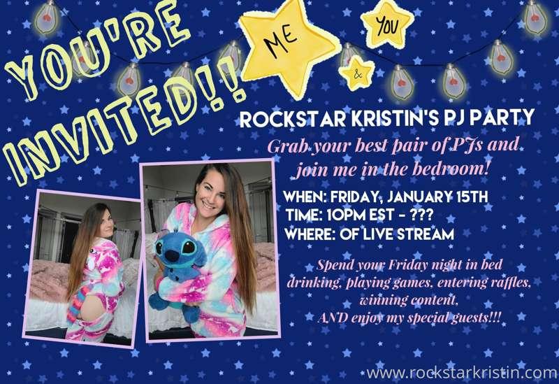 Ya'll!! I'm having a PJ party on my live stream tonight on m..
