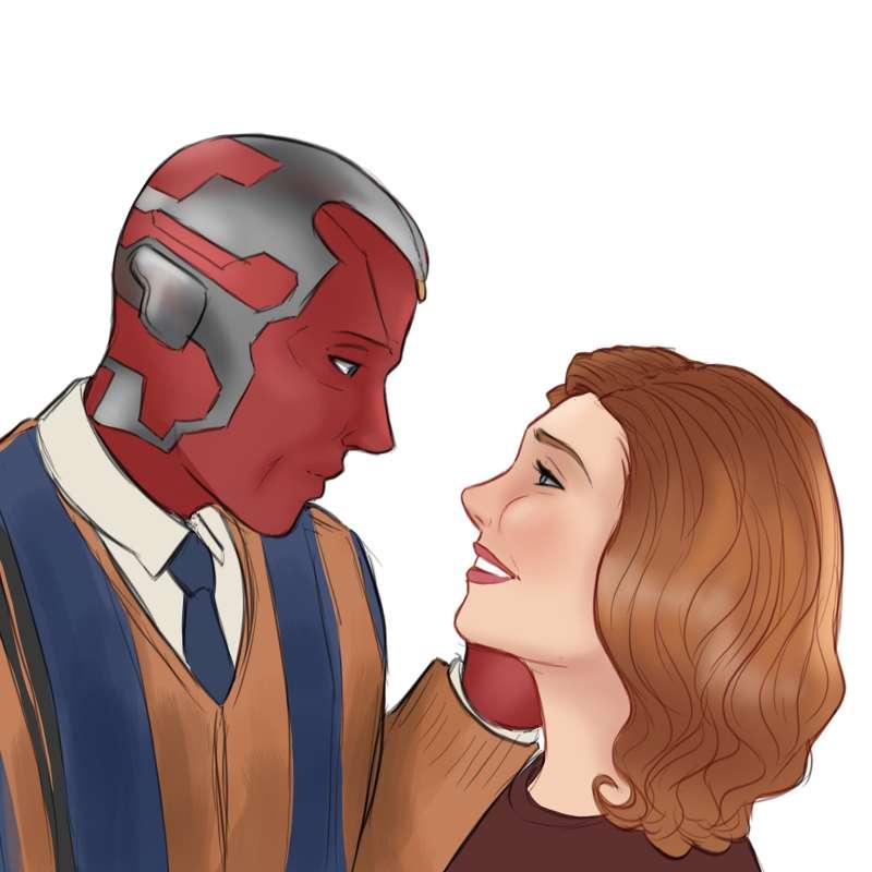 Wanda and Vision - doodle