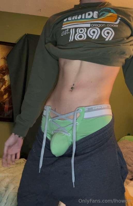 Watch me play with my new toy in my new set of underwear...