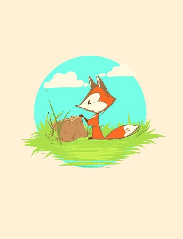 Fox and a Stump Print (2013)