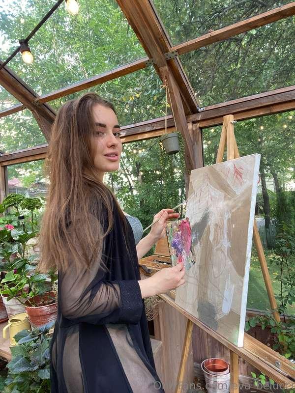 When I look at this painting, I realize that my reflection i..