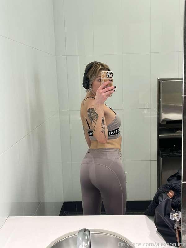 at the gym